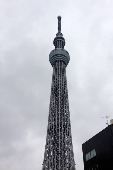 今日は雨。風雲スカイツリー