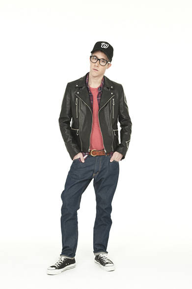 　RIDER’S JACKET ¥157,500, CHECK SHIRT ¥22,050, DENIM TROUSER ¥25,200