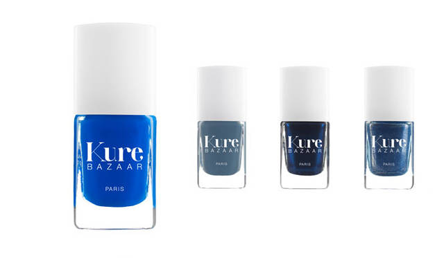 Left: Cure BAZAAR Nail Color, 2012 Collection "MON BLEU," ¥2,310