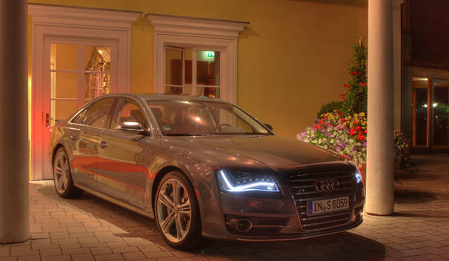 <strong>Audi</strong> – An Audi A8 awaits guests at the hotel