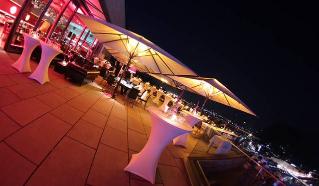 <strong>Audi</strong> – The after-party venue, a terrace with a fine view