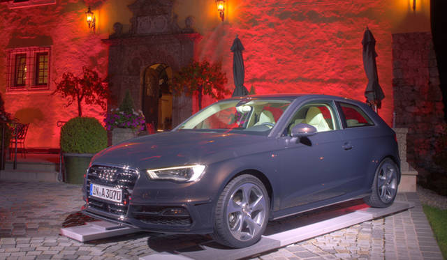 <strong>Audi</strong> – An Audi A3 displayed at the hotel