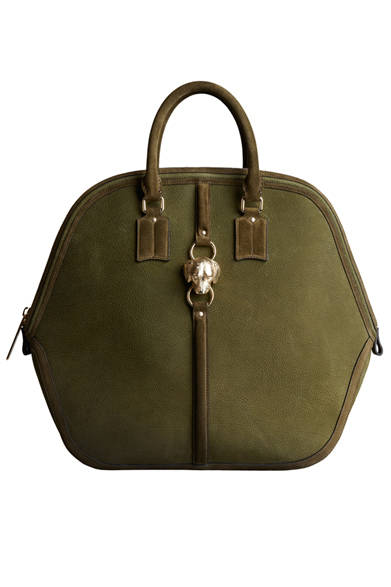 <strong>BURBERRY│バーバリー</strong>　バーバリー・オーチャード（ヌバック・ブライトカーキ）[W39×H34×D15cm] 19万9500円