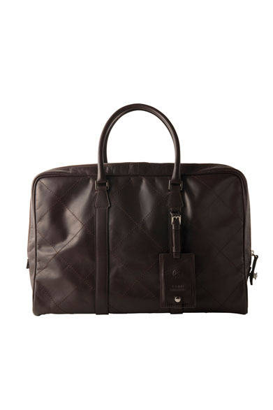 <strong>REALFLEET</strong> New Brand "KENJI AMADANA" "BAGTTERY (Bag + Battery)" Boston Bag ¥88,000 (Black, Chocolate)