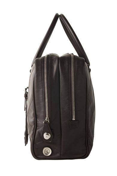 <strong>REALFLEET</strong> New Brand "KENJI AMADANA" "BAGTTERY (Bag + Battery)" Boston Bag ¥88,000 (Black, Chocolate)