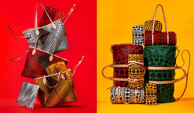 <strong>LOUIS VUITTON│ルイ・ヴィトン</strong>　左／「モノグラム・ウェーブ」、右／「モノグラム・パンプキン ドット」　©LOUIS VUITTON