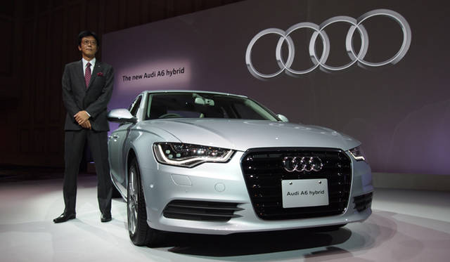 <strong>Audi A6 hybrid｜アウディ A6 ハイブリッド</strong>　大喜多 寛 代表取締役社長とともに