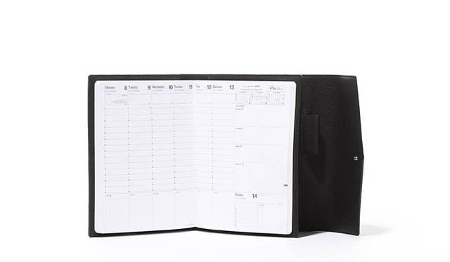 <strong>hinn</strong> 'Agenda Cover for Trinote' (Black), ¥59,850. Refills sold separately.