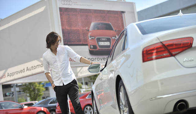 With the Audi A8