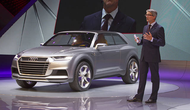 <strong>Audi crosslane coupe</strong><br />Audi Chairman Rupert Stadler at the unveiling
