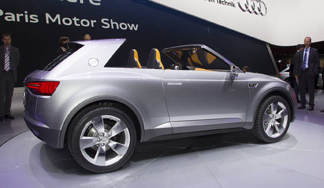 <strong>Audi crosslane coupe</strong> The roof is removable and stores in the trunk