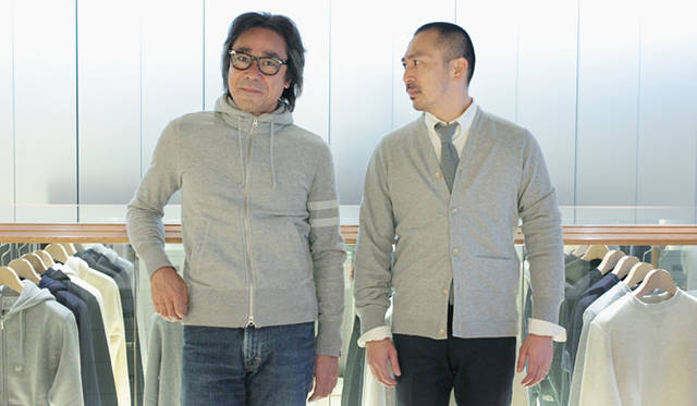 <strong>LOOPWHEELER｜ループウィラー</strong> ループウィラー代表 鈴木 諭氏（左）と、ルモアズのディレクター 松本博幸氏
