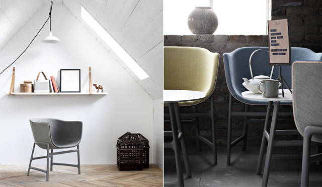 <strong>REPUBLIC OF Fritz Hansen｜フリッツ・ハンセン</strong>　「minuscule展」　今年のミラノサローネで発表された「ミナスキュール」チェア。来春の発売を前に「プロトタイプ」を展示する。ミナスキュールチェア19万2150円