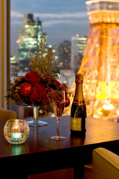 東京タワーと東京スカイツリーを同時に眺められる部屋で過ごすスペシャルなクリスマス。32階のプレミアムラウンジやスパ＆フィットネスを無料で利用できるなどの盛りだくさんの特典も用意されるほか、クリスマスディッシュやパティシエ特製スイーツを堪能。シェフが目の前で調理するラウンジ限定朝食メニュー「フォアグラを使った特製オムレツ」が幸せなふたりのクリスマスを締めくくる。<br /><br />期間｜12月1日（土）～12月25日（火）<br />料金｜1室／1名　3万8000円～<br /><br />ザ・プリンス パークタワー東京<br />Tel.03-5400-1111