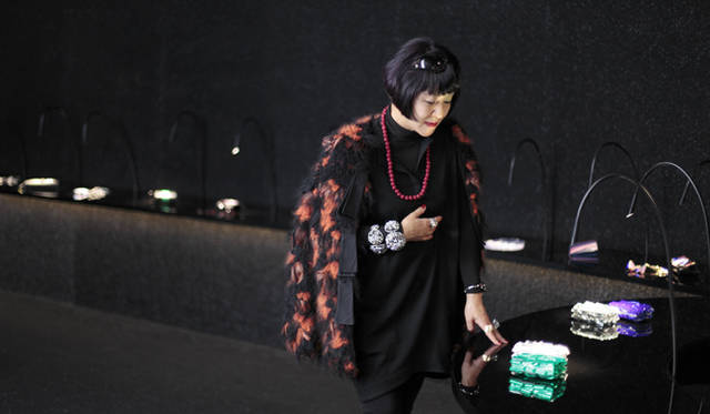<strong>GIORGIO ARMANI</strong> "Each accessory is superb. They possess such power," says Yoshiko Ikoma.