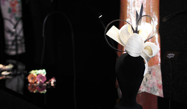 <strong>GIORGIO ARMANI</strong> Works created in collaboration with hat designer Philip Treacy.