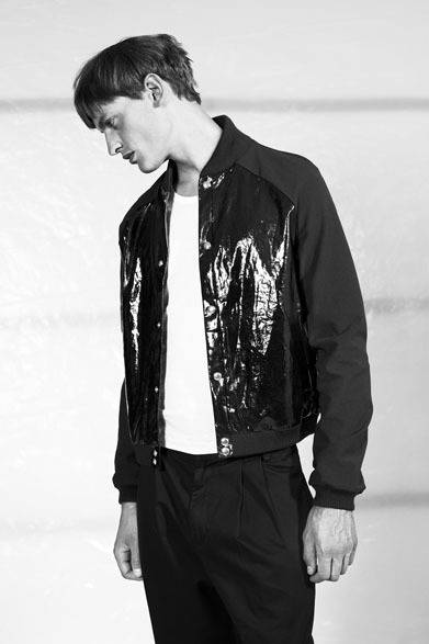 2013 Spring/Summer Collection | PAINT BOMBER JACKET (Price on request), PLEATED TWILL PANT (Price on request)