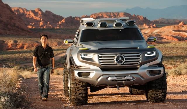 <strong>Mercedes-Benz Ener-G-Force</strong><br />The scale of the Ener-G-Force is clear when contrasted with a person.