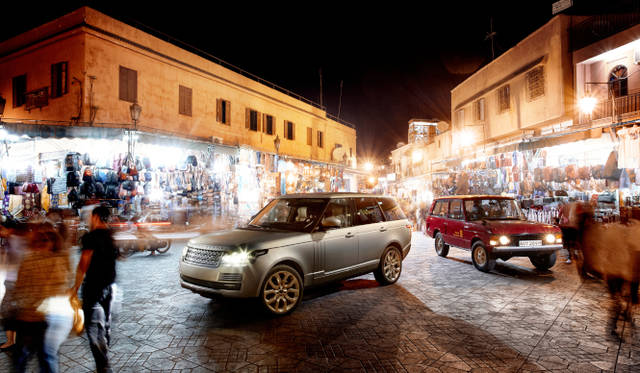 <strong>Land Rover Range Rover</strong><br />On the right is a prototype of the first Range Rover from 1969.