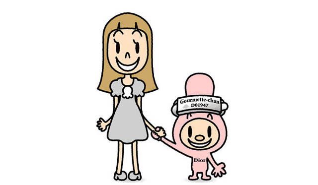 <strong>BE@RBRICK</strong> Characters "Victoire-chan" and "Goromet-chan" designed for Dior