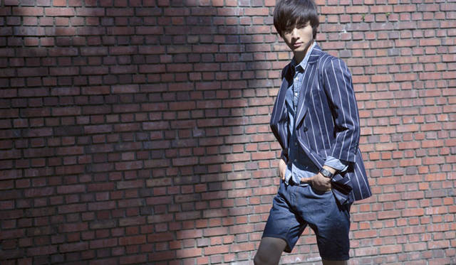 <strong>Smith ＆ Hardy</strong> | 2013 Spring/Summer Collection | Jacket ¥88,200, Shirt ¥19,950, Denim shorts ¥23,100, Watch ¥50,400