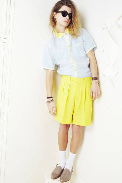 2013 Spring/Summer Collection: Shirt ¥46,200, Pants ¥27,300, Shoes not for sale