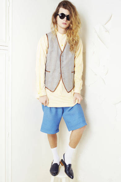 2013 Spring/Summer Collection: Shirt ¥36,750, Vest ¥37,800, Pants ¥27,300, Shoes not for sale