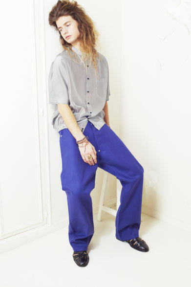2013 Spring/Summer Collection: Shirt-blouson ¥31,500, Pants ¥30,450