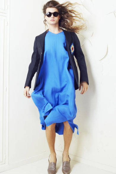 2013 Spring/Summer Collection: Jacket ¥87,150, Kaftan ¥37,800, Shoes not for sale