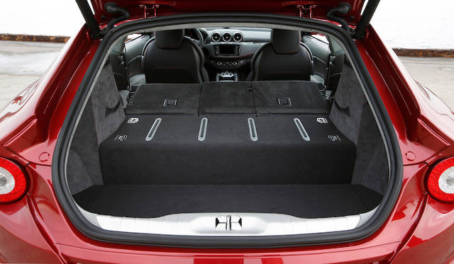 <strong>Ferrari FF</strong><br />Luggage capacity expands to 800 liters by folding down the rear seats