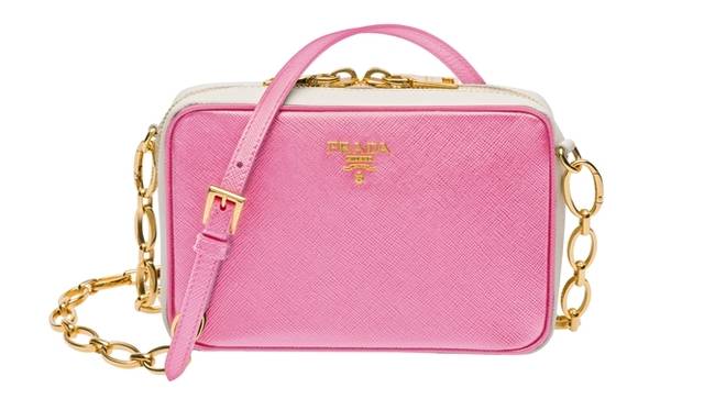 <strong>PRADA│プラダ</strong>　バッグ　[W17×H11×D5cm]　（ブラック×ホワイト）　12万9150円（予定価格）