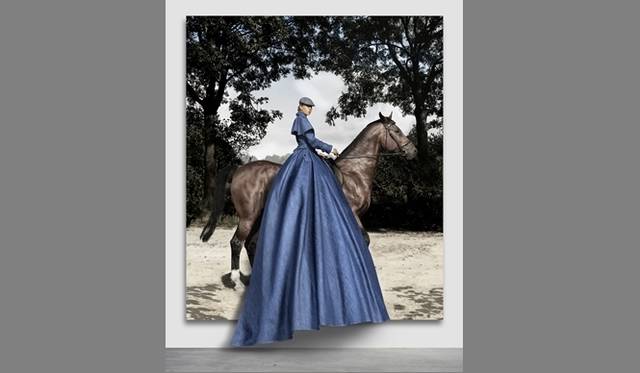 <strong>ART FILE 10｜“Blue Jeans 350 years”</strong> Carmen Freudenthal and Elle Verhagen Horse and rider, 2012