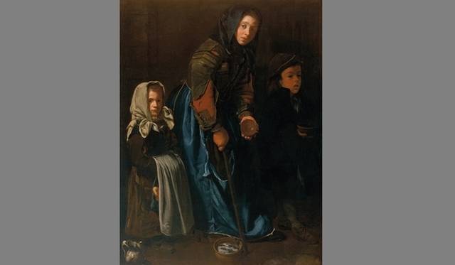 <strong>ART FILE 10｜“Blue Jeans 350 years”</strong> Begging Woman with Two ChildrenParis, Galerie Canesso. Photo: Thomas Hennocque
