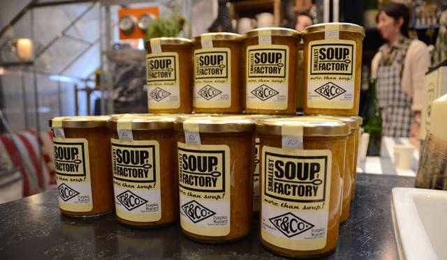 <strong>The Tastemakers & Co.</strong>　南青山The Tastemakers & Co. 「THE GOOD STUFF」　SMALLEST SOUP FACTORY　SMALLEST SOUP FACTORYからは、The Tastemakers & Co.のエクスクルーシブスープが登場