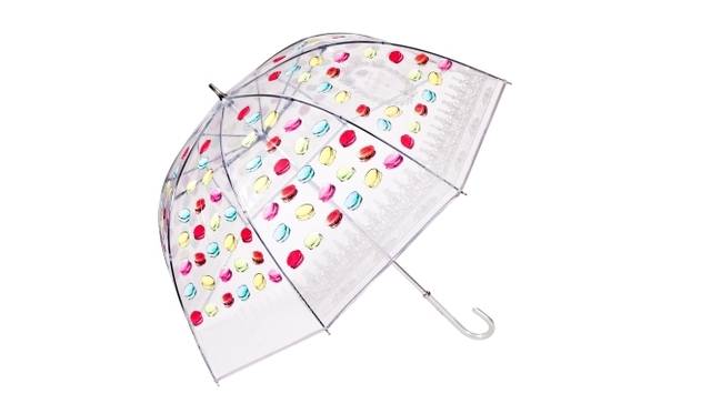 <strong>LADURÉE: A New Umbrella & Parasol Collection Debuts</strong> Rain umbrella "Macaron" Silver (Vinyl umbrella) ¥7,350