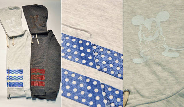 <strong>BURNER</strong> Disney Collaboration Zip Hoodie (Charcoal, Oatmeal) ¥13,650 each © Disney