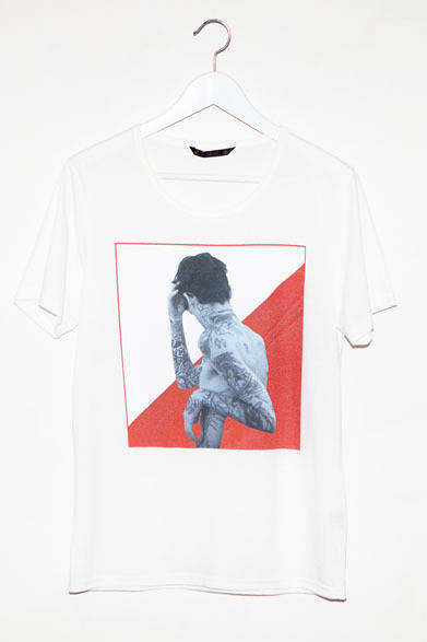 <strong>ato｜アトウ</strong>　 ato×Thomas Dozol コラボレーション　「Black Ink #2 , 2013」　Tシャツ1万2600円