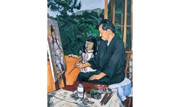 <strong>ART｜東京都美術館で『福田美蘭展』</strong>　《安井曾太郎と孫》 2002 年 大原美術館蔵