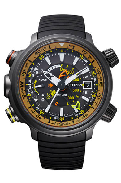 「PROMASTER Eco-Drive ALTICHRON｜プロマスター エコ・ドライブ アルティクロン」<br />ケース経49.5mm、チタニウムケース、8万2950円