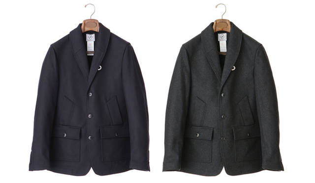 「Melton Flight Jacket」ネイビー、エレファント 各5万400円