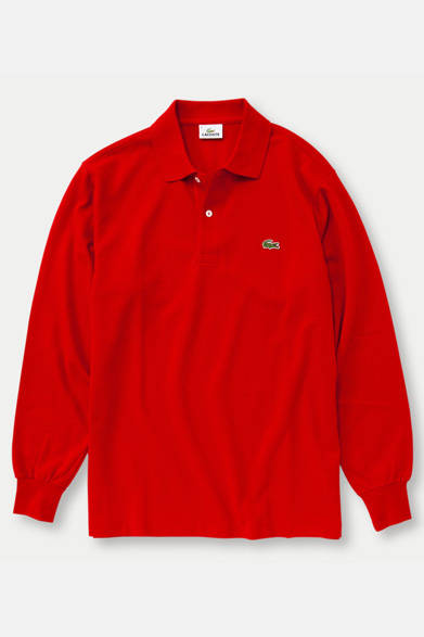 <strong>LACOSTE｜ラコステ　この冬もポロシャツを選ぶなら、やっぱりラコステ</strong><br /><br />長袖ポロシャツ「L1312」メンズ 1万1550円