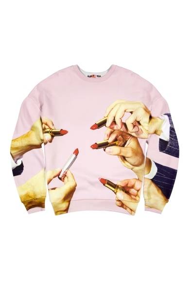 <strong>MSGM｜MSGMと雑誌『TOILETPAPAER』がコラボレーション</strong>　リップスティックピンク　5万1450円