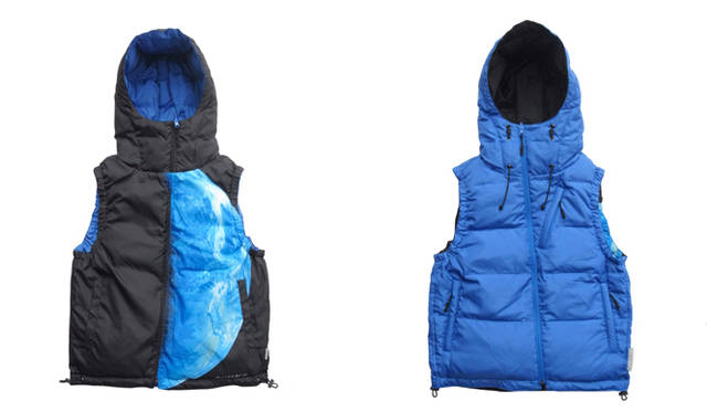 「10th Anniv. JAXA／NHK Earth Down Vest」ブラック　3万6750円