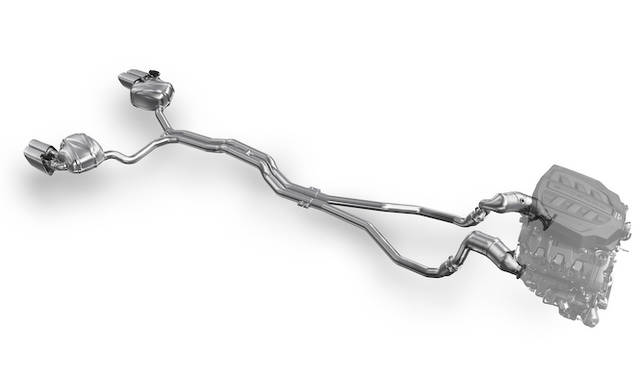 Macan Turbo exhaust system