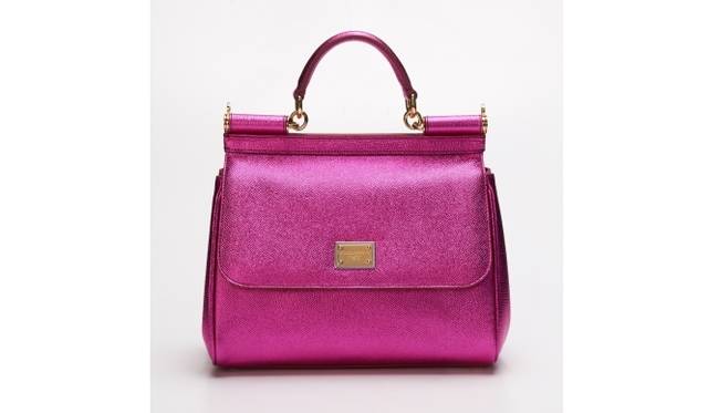 <strong>DOLCE & GABBANA｜阪急うめだにてレディスバッグイベントを開催</strong><br />シシリー キャンディー（大）[W26×H21×D12cm]　フュ－シャピンク　15万4350円