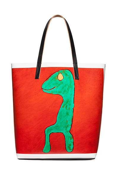 <strong>MARNI｜アウトサイダー アートを用いたアイテムを発表</strong>　バッグ[H37×W36×D8]　3万4000円（税抜）