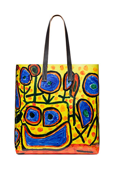 <strong>MARNI｜アウトサイダー アートを用いたアイテムを発表</strong>　バッグ[H37×W36×D8]　3万4000円（税抜）