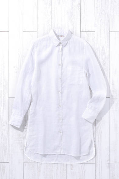 WOMEN'S | Linen Shirt Dress ¥48,000 (FAHERTY BRAND)<br />*Tax excluded price