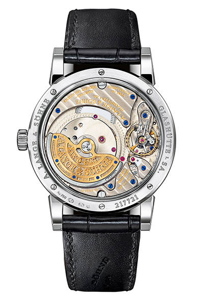 <strong>A.LANGE & SÖHNE｜A.ランゲ＆ゾーネ <br />ランゲマティック・パーペチュアル</strong><br /><br />自動巻き、ホワイトゴールドケース、価格847万8000円、2014年12月以降発売予定。<br /><br />A.ランゲ＆ゾーネ<br />Tel. 03-3288-6639<br />http://www.alange-soehne.com