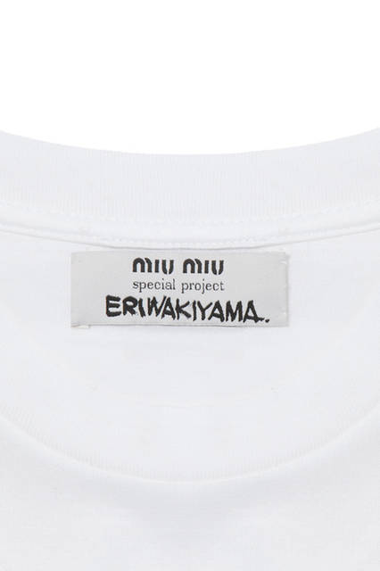 Miu Miu Pop-Up Store Opens at Isetan ShinjukuT-Shirt ¥35,640Special tags with her name on the apparel